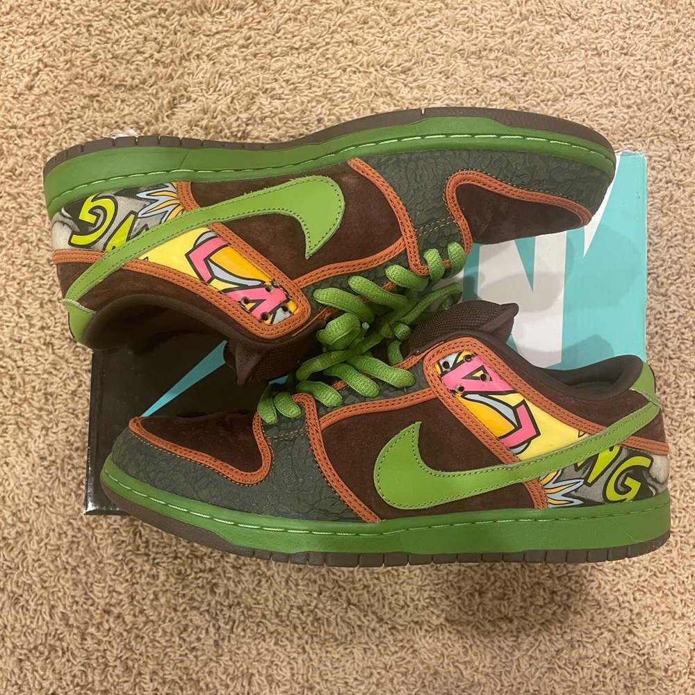 Nike SB Dunk 2015 De La Soul Low size 10.5 OG BOX & LACES